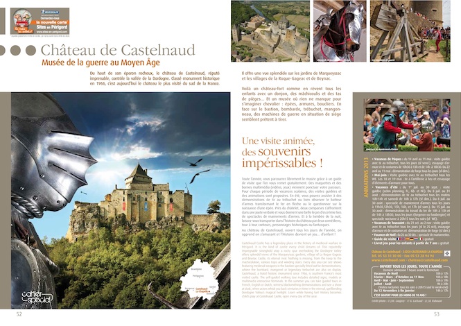 Cliquez sur l'image pour télécharger le cahier Sites en Périgord au format PDF