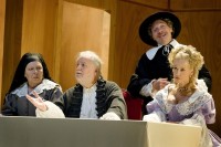 Le Tartuffe ou L’Imposteur de Molière samedi 31 juillet au Jardin des Enfeus à Sarlat (photo Véronique Vercheval)