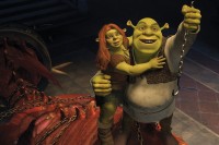 Cinéma en plein air cet été en Périgord avec Shrek 4, il était une fin mardi 16 août à Cadouin