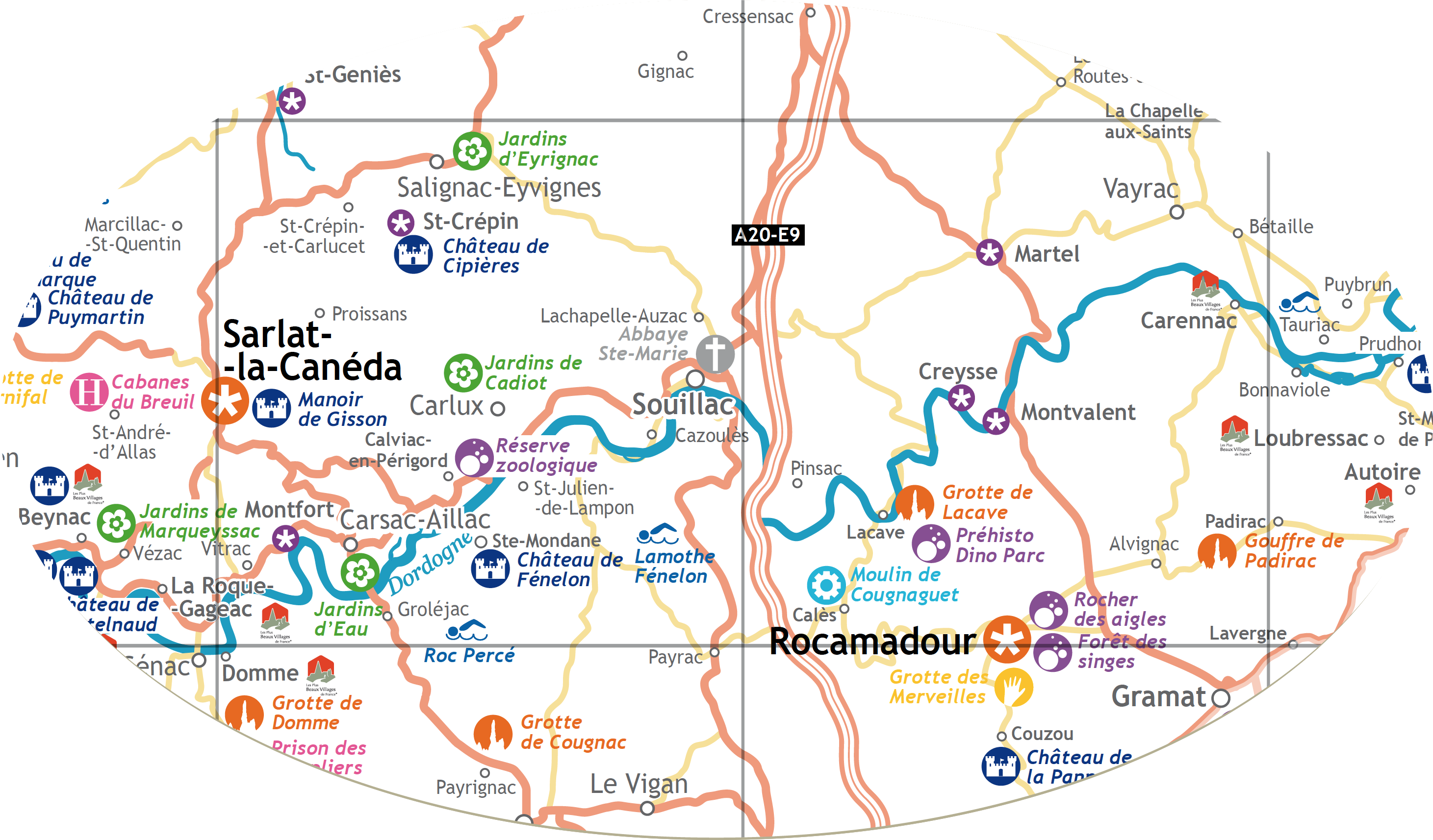 Carte destination Périgord